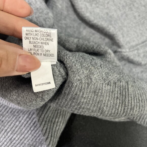 Croft & Barrow Sweater Top Womens M Ribbed V Neck Pullover Casual Career Cozy - Picture 7 of 7